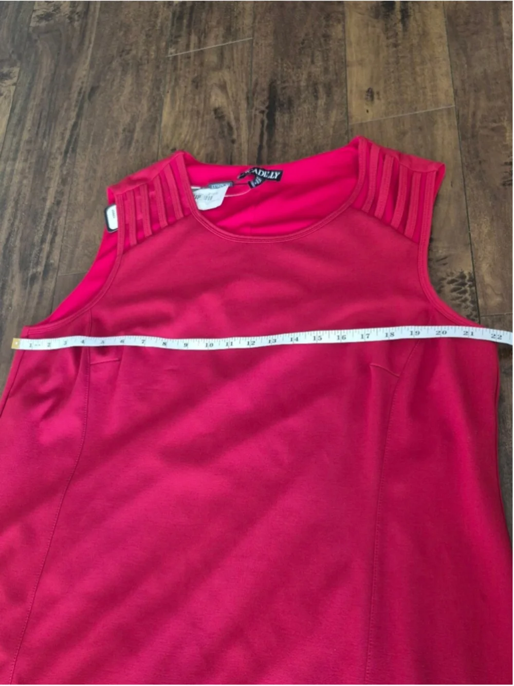 Picadilly Sleeveless Scarlet Red Shift Dress Plus Size XXL NWT - Picture 4 of 9